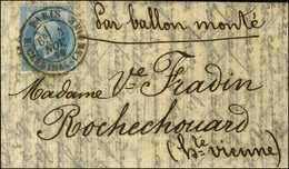 Càd PARIS / R. CARDINAL LEMOINE 4 NOV. 70 / N° 29 Sur Lettre Pour Rochechouard (Hte-Vienne), Au Verso Càd D'arrivée 9 NO - Guerre De 1870