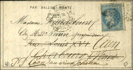 Etoile 20 / N° 29 Càd PARIS / R. St DOMque St Gn 58 9 NOV. 70 Sur Dépêche-Ballon N° 4 Pour Cherbourg Réexpédiée à Caen,  - Guerre De 1870