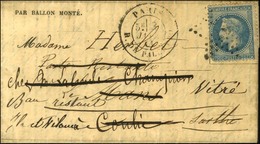 Etoile 16 / N° 29 Càd PARIS / R. DE PALESTRO 3 JANV. 71 (5e Levée) Sur Gazette Des Absents N° 21 Pour Le Mans Réexpédiée - Guerre De 1870