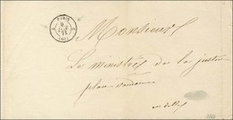 Càd 7 PARIS 7 (60) 9 MAI 71 Sur Lettre En Franchise Pour Le Ministre De La Justice Place Vendôme. - TB / SUP. - R. - Guerre De 1870