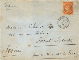 Lettre D'Alexandrie Pour St Denis, Pour Remettre à Me De Fossa (à Paris). GC 5080 / N° 48 (infime Froissure) Càd ALEXAND - War 1870