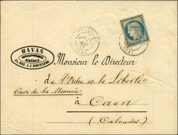 Càd T 17 VERSAILLES (72) 21 MAI 71 / N° 37 Sur Enveloppe De L'Agence Havas à Paris Acheminée Par Passeur Jusqu'à Versail - War 1870