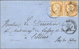 Lettre Avec Texte Daté De Paris Le 2 Avril 1871 Pour L'Illers (61) Remise Par Un Passeur Au Bureau De Versailles. Càd T  - Guerra De 1870