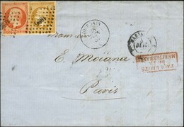 PC 1896 (Marseille) / N° 13 + 16 Càd JOURDAIN / * 28 JUIN 57 Sur Lettre De Smyrne Pour Paris. - TB. - RR. - Correo Marítimo