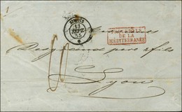 Càd SIMOIS / * 13 SEPT. 55 Sur Lettre De Constantinople Pour Lyon. - SUP. - Schiffspost