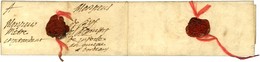 Lettre Avec Texte Daté De Paris Le 16 Mai 1680 Adressée En Franchise à Bordeaux Avec Fils De Soie Roses. - SUP. - R. - ....-1700: Vorläufer