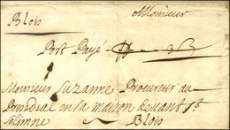 Lettre Avec Texte Daté D'Ingrande Le 25 Décembre 1682 Pour Blois, Au Recto Mention Manuscrite '' Port Payé ''. - TB / SU - ....-1700: Vorläufer