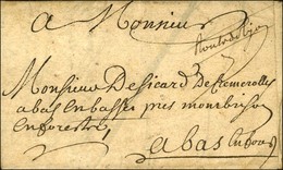 Lettre Avec Texte Daté De Paris Le 20 Juin 1726 Pour Montbrison, Au Recto Mention Manuscrite '' Route De Lyon ''. - TB / - 1701-1800: Precursores XVIII