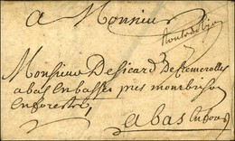 Lettre Avec Texte Daté De Paris Le 20 Juin 1726 Pour Montbrison, Au Recto Mention Manuscrite '' Route De Lyon ''. - TB / - 1701-1800: Precursors XVIII