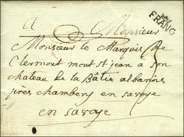 Marque Postale Couronnée FRANC (L N° 32). 1781. Dernière Date Vue En Noir. - SUP. - R. - 1701-1800: Précurseurs XVIII