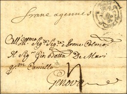 Lettre Avec Texte Daté De Paris Le 12 Octobre 1723 Pour Gênes, Au Recto Port Payé Orné (P. 2702) Et Mention Manuscrite ' - 1701-1800: Precursores XVIII