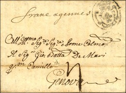 Lettre Avec Texte Daté De Paris Le 12 Octobre 1723 Pour Gênes, Au Recto Port Payé Orné (P. 2702) Et Mention Manuscrite ' - 1701-1800: Voorlopers XVIII