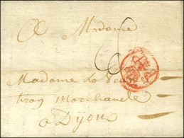 Port Payé Orné Rouge (L N° 37a) Sur Lettre Avec Texte Daté De Rouen Le 2 Janvier 1760 Pour Dijon. - SUP. - R. - 1701-1800: Précurseurs XVIII