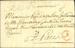 Lettre En Port Payé L Rouge + 6e Lvée + Quantième, Au Verso B / 14. Annexe Du Bureau Pour Le Faubourg St Antoine. 1772.  - 1701-1800: Vorläufer XVIII