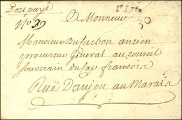 Lettre En Port Payé Avec Texte Daté '' Aux Invalides Le 30 Juillet 1760 '', Au Recto 1e Lvée + Quantième. - SUP. - R. - 1701-1800: Precursori XVIII