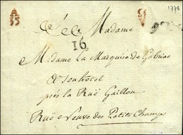Lettre En Port Payé A / 35 Rouge + 9e Lvée + Quantième. 1778. - TB. - 1701-1800: Vorläufer XVIII