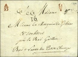 Lettre En Port Payé A / 35 Rouge + 9e Lvée + Quantième. 1778. - TB. - 1701-1800: Voorlopers XVIII