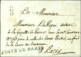 POSTE DE PARIS Bleu (L N° 70A) Sur Lettre Avec Texte Non Daté, Au Recto 3me Lev + Quantième. - SUP. - R. - Autres & Non Classés