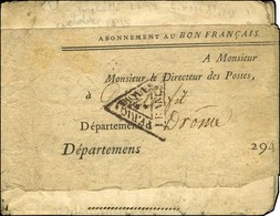 MP Triangulaire PERIO / DIQUES / FRANCS (P. N° 2635) Sur Journal Entier ' Le Bon Français Prospectus ' Daté Février 1815 - Autres & Non Classés