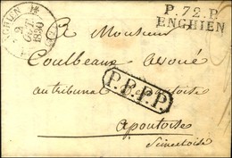 P.72.P. / ENGHIEN Càd T 12 ENGHIEN (72) Sur Lettre Pour Pontoise, Au Passage à Paris MP Encadrée P.P.P.P. (P. N° 2757).  - Autres & Non Classés