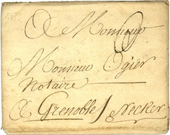 Paraphe De Franchise De Necker Sur Enveloppe Avec Texte Daté De Paris Le 31 Janvier 1779. - TB. - Civil Frank Covers