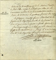 N° 3 / PELAGIE (S N° 9533B) Sur Document De La Maison D'arrêt De Pélagie Daté Du 8 Vendémiaire An 4. - TB / SUP. - R. - Frankobriefe