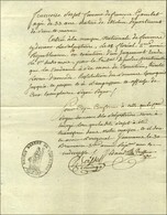 MAISON D'ARRET DE VINCENNES Sur Document Daté De Vincennes Le 30 Brumaire An 3 Signé Boisset. - SUP. - Cartas Civiles En Franquicia