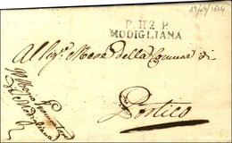 P.112.P. / MODIGLIANA Sur Lettre Avec Texte Daté Du 19 Avril 1814. - TB / SUP. - R. - 1792-1815: Dipartimenti Conquistati