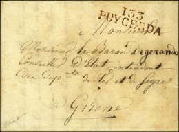 133 / PUYCERDA Rouge Sur Lettre Purifiée Pour Gérone. 1813. - SUP. - R. - 1792-1815: Dipartimenti Conquistati