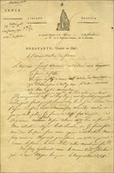 Lettre à En-tête De Bonaparte, Général En Chef Datée '' Au Quartier Général Du Caire Le 11 Fructidor An 6 '', Signée Bon - Bolli Militari (ante 1900)