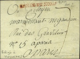 ARMEE DU NORD (R) (43 Mm) Sur Lettre Avec Texte Daté De Hellemmes Le 12 Floréal An 2. - TB. - Bolli Militari (ante 1900)