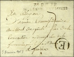 3e Don P.P. / ARM. SAMBRE ET MEUSE Sur Lettre Avec Texte Daté Du Camp Sous Marticets Le 8 Brumaire An 4. - TB / SUP. - R - Army Postmarks (before 1900)