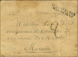 Lettre Avec Texte Daté De Tanger Ce 31 Janvier 1820 Pour Marseille, Au Recto COLONIES PAR / MARSEILLE, Taxe Tampon 2 Et  - Other & Unclassified