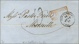 Càd T 14 DARDANELLES / (POSTES) 16 JANV. 53 (variété De Cachet : 53 Au Lieu De 1853), Taxe Tampon 10. - TB. - Andere & Zonder Classificatie