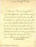 FLEURY André Hercule De (1653-1743), Cardinal, Ministre De Louis XV. - Autres & Non Classés