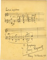 ROPARTZ Joseph Guy (1864-1955), Compositeur. - Andere & Zonder Classificatie