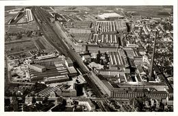 RÜSSELSHEIM Am Main, Blick Auf Die Opelwerke (1950s) Luftbild AK (1) - Rüsselsheim