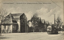 LEVERKUSEN, Wartehalle Ecke Düsseldorferstrasse, Kaiser Wilhelm-Allee, Tram 1910 - Leverkusen