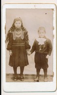 Photo Ancienne XIXe CDV Circa 1880 Portrait D'enfants Frère Et Soeur Photographie Callard Ou Gallard Bois De Céné Vendée - Sonstige & Ohne Zuordnung