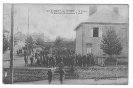 St-Laurent-sur-Gorre (87) - La Poste - 16e Bataillon De Chasseurs à Pieds. Correspondance Au Dos. - Saint Laurent Sur Gorre