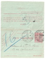 PARIS 3 B Malsherbes Ob 11 5 1903 Carte Lettre Entier Pneumatique 30c Chaplain Yv 2594 Storch A4 Dest Paris XVI - Pneumatische Post