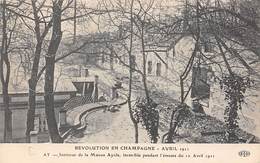 Ay En Champagne   51  Révolution Des Vignerons 1911. Intérieur De La Maison Ayola  Incendiée  (voir Scan) - Ay En Champagne