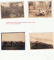 4 Petites Photos Originales Allemande (8,5X6cm) Balkan -Roumanie- Serbie - Grèce -Guerre14-18 - Guerra 1914-18