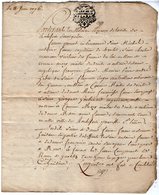 VP13.312 - Cachet Généralité De LA ROCHELLE -  ROCHEFORT  Acte De 1776 - Procuration à Déchiffrer - Algemene Zegels