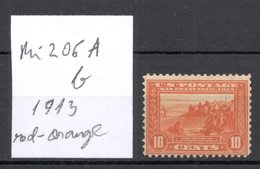 USA 1913 Michel 206 A B (rotorange/red-orange) * Sc 400 - Unused Stamps