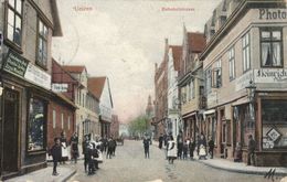 UELZEN, Bahnhofstrasse, Ecke Achter Strasse (1914) AK - Uelzen