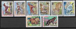 CONGO - FAUNE ET FLORE / CHIENS ET CHATS - YVERT N° 347/354 ** MNH NON DENTELES ! - - Nuevas/fijasellos