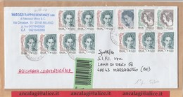 St.Post.0725A - STORIA POSTALE "Donna Nell'Arte" - Lettera Assicurata Viaggiata In Tariffa 1° Porto, Il 4.10.2004 - 2001-10: Storia Postale
