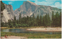 Half Dome And Merced River, Yosemite National Park, California. Unposted - Yosemite