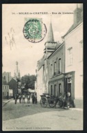 CPA 59- SOLRE-le-CHATEAU - Nord -  Rue De Liessies - Animée -Attellage - Voyagée 1907- Recto Verso- Paypal Sans Frais - Solre Le Chateau